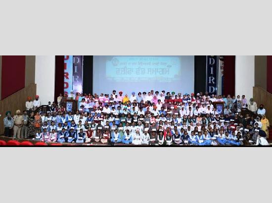 216 meritorious students receive Rs 4.32 Lakh scholarships, Fruit saplings under 'Sarbat Da Bhala Student Welfare Scheme'