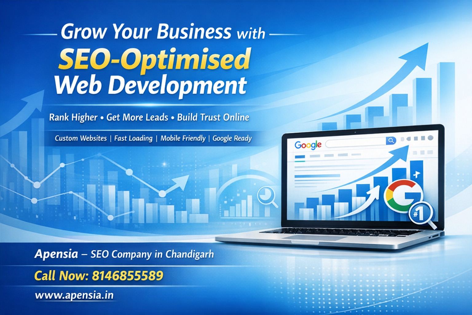 Grow Your Business with SEO-Optimised Web Development  | Apensia Builds Google-Ready Websites