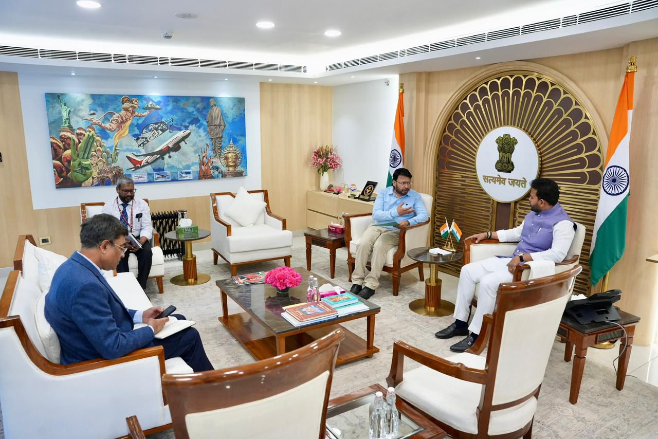 Dr Ravjot Singh meets Union Civil Aviation Minister K R Naidu; Seeks rescue flights for stranded Punjabis